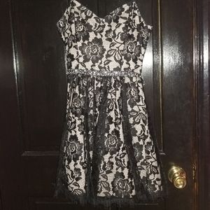 Short floral Deb dress